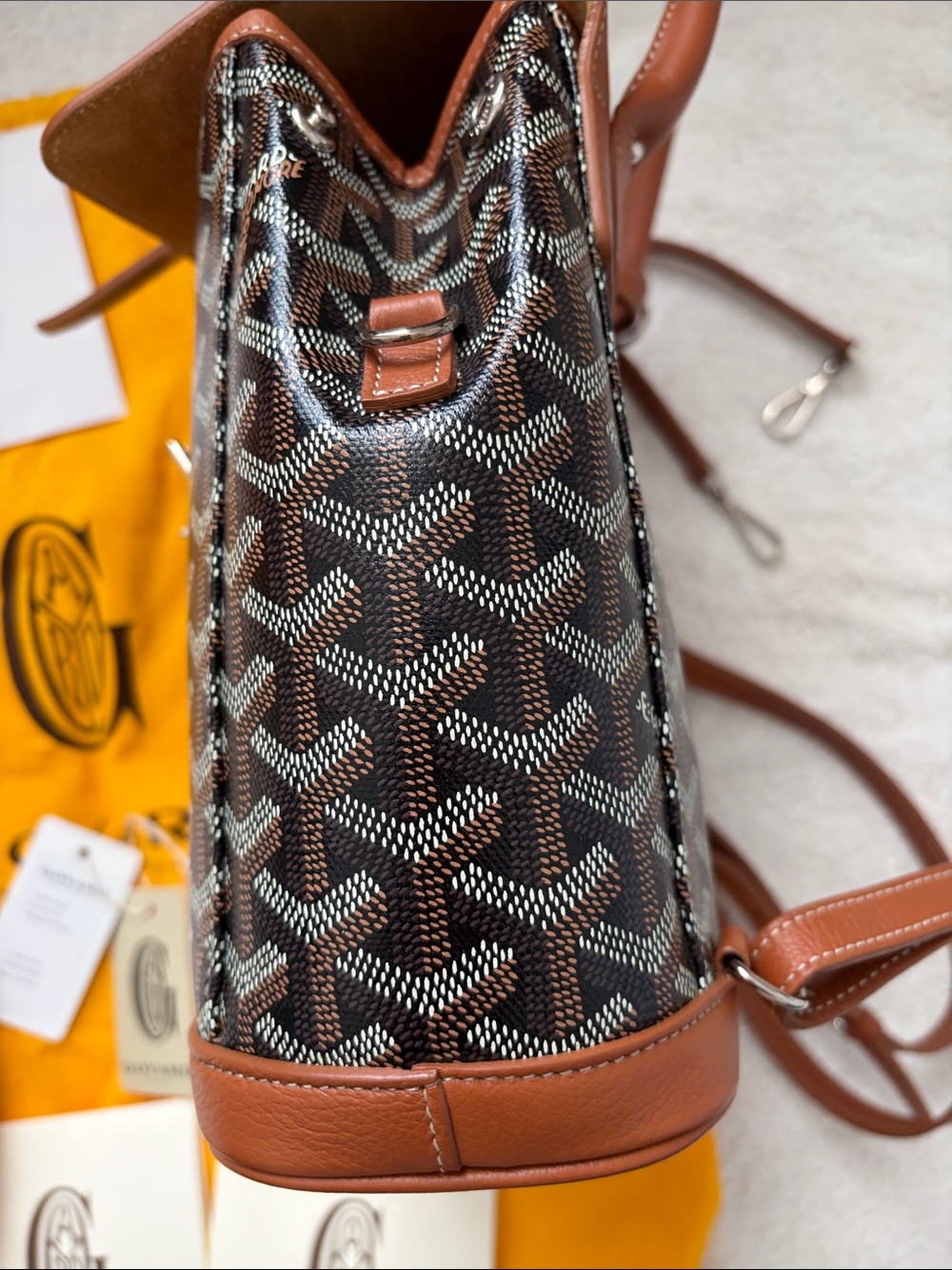 Goyard Brown Mini Alpin Backpack - Picture 8 of 12